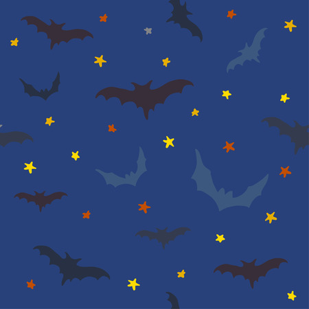Seamless pattern with batsのイラスト素材