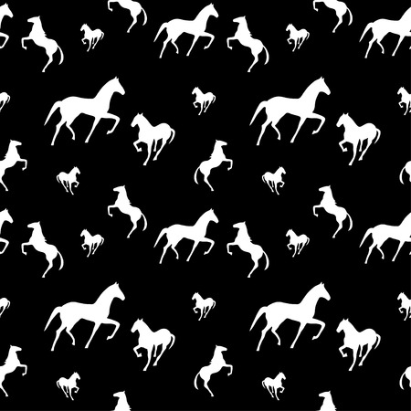 horses seamless patternのイラスト素材