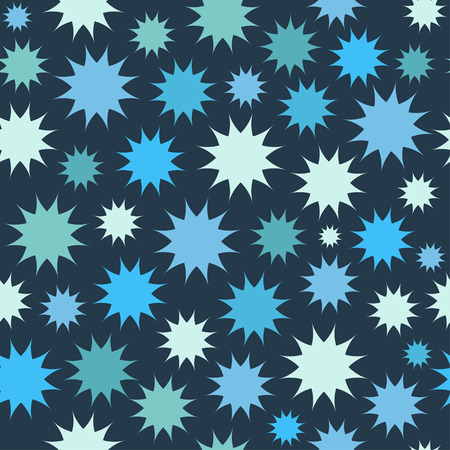 Abstract multicolor star firework background. Circles seamless pattern.のイラスト素材