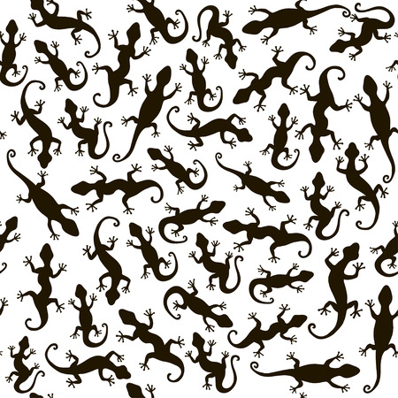 Lizards. Seamless Abstract background. Vector pattern.のイラスト素材