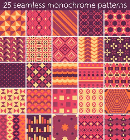 25 seamless pattern. Vector seamless pattern. Endless texture can be used for printing onto fabric, paper or scrap booking, wallpaper, pattern fills, web page background, surface texture.のイラスト素材