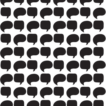 Seamless pattern with speech bubbles. Endless texture for wallpaper, fill, web page background, surface texture.のイラスト素材