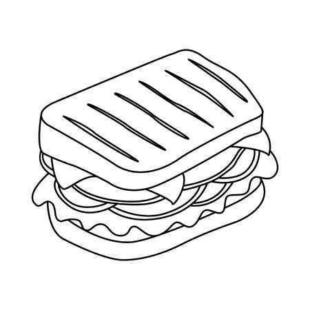 Sandwich vector icon. Design elements.のイラスト素材