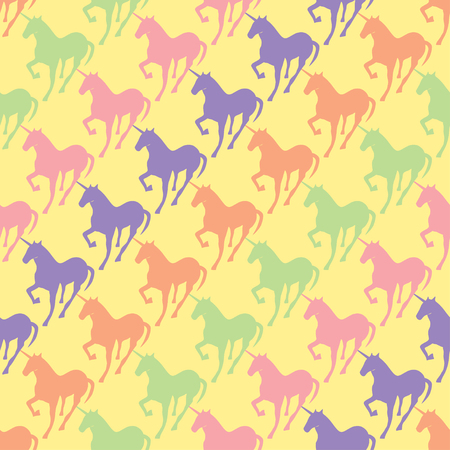 Unicorn seamless pattern. Endless texture can be used for wallpaper, pattern fill, web page background.のイラスト素材