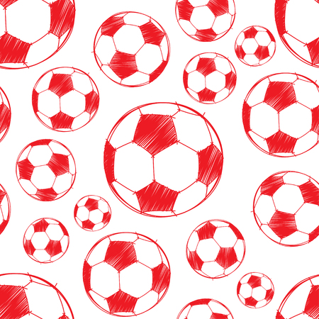 Soccer ball pattern. Can be used for textile, website background, book cover, packaging.のイラスト素材