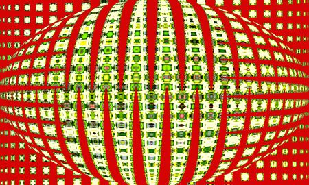 Reticle of Jasmines. Geometry Abstraction. Collageの写真素材