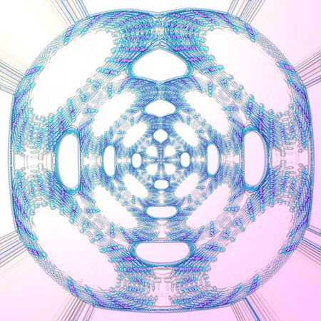 A blue cross. Geometric abstractionの写真素材