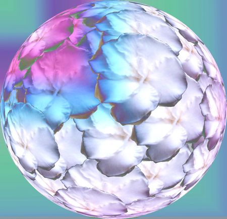 A flowers earth. Geometry abstractionの写真素材