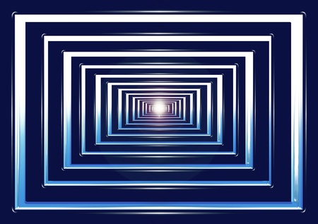   White light in the end tunnel. Geometry Abstraction.        の写真素材