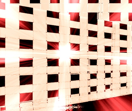 Light in the building. Geometry abstraction.Surrealism.の写真素材