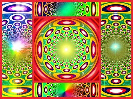 Spiritual peace. Collage. Mandalaの写真素材