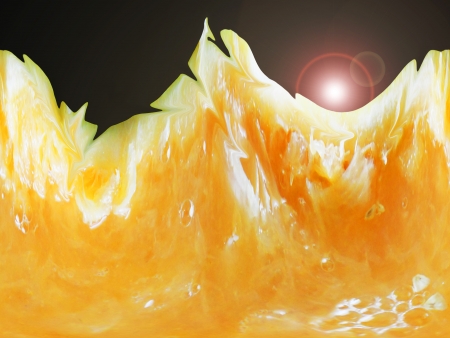 Grapefruit juice expression の写真素材