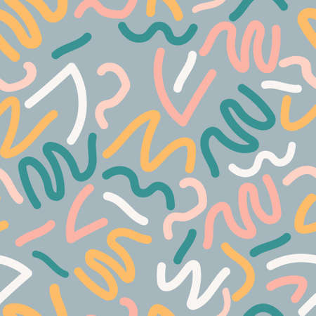 Abstract pastel colors vector pattern for packaging, textile, cards