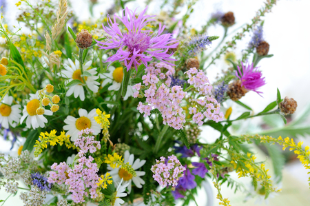 Floral arrangement of wildflowersの写真素材