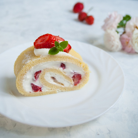 rall with strawberryの写真素材