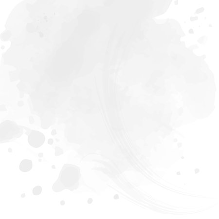 Abstract spots watercolor background. Hand drawn painted element. Black and white illustration.のイラスト素材