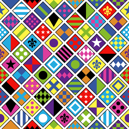 Print jockey uniform. Traditional design.Clothes, uniforms, jacket. Horse riding. Horse racing. Icons set. Vector illustration. Seamless pattern. Background.のイラスト素材