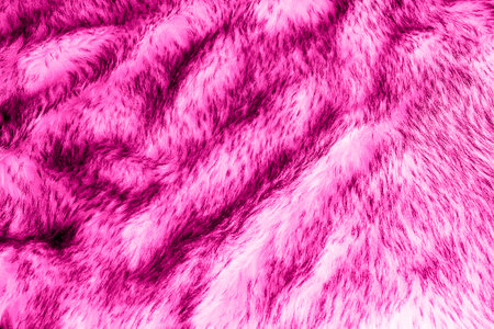 Pink artificial fur background texture for design, rose fake animal fell