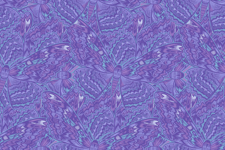 beautiful butterflies. Seamless summer abstract pattern. Vector illustration with flying insects....