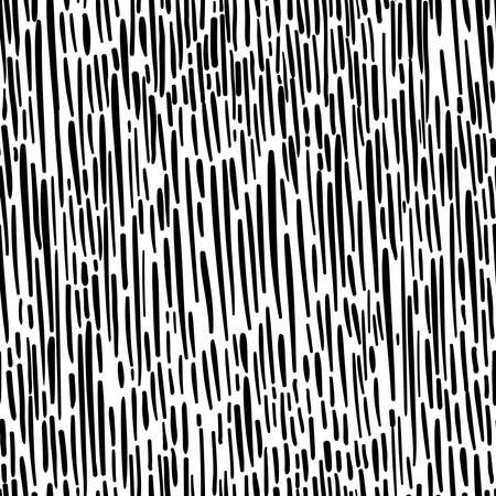black and white freehand seamless patterns with vertical small irregular strokesのイラスト素材