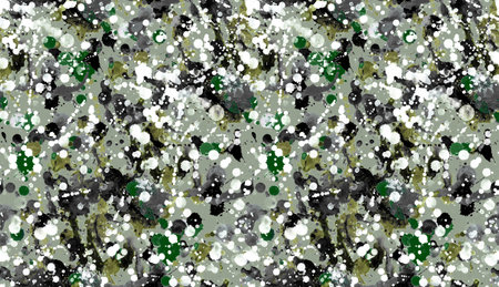 Seamless pattern with abstract creative blots and splashes painted with gouacheの写真素材