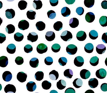 Seamless pattern in irregular art polka children is print dots for textiles and surface designの写真素材