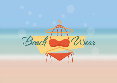 summer icons summer background. flat designのイラスト素材