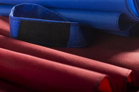 Waterproof umbrella cloth tissue closeupの写真素材