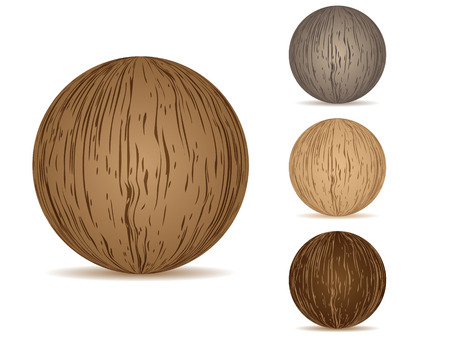 balls wooden textureのイラスト素材