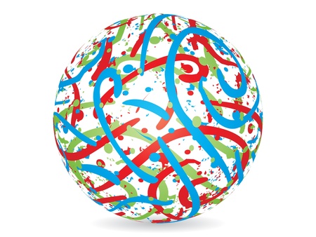 colorful ballのイラスト素材