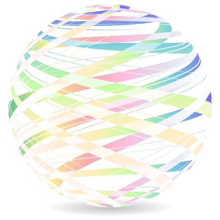 abstract multicolor ballのイラスト素材