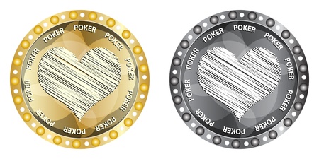 poker elements heartのイラスト素材