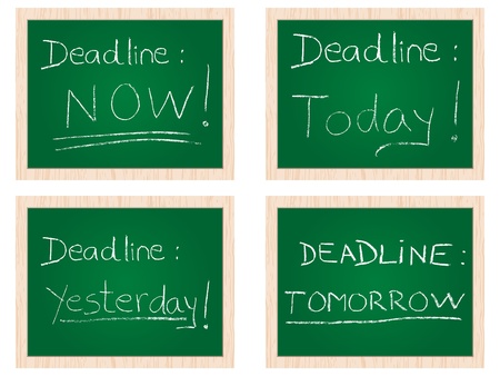 deadline conceptのイラスト素材