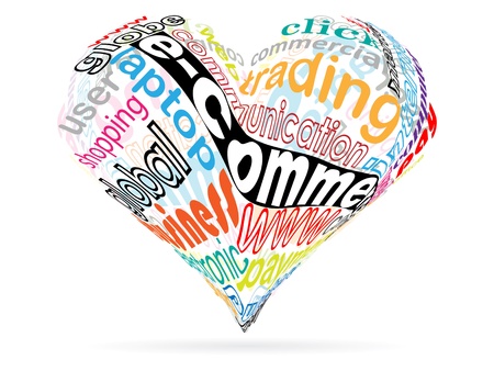 colorful heartのイラスト素材