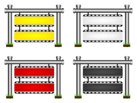 filmstripe bannerのイラスト素材