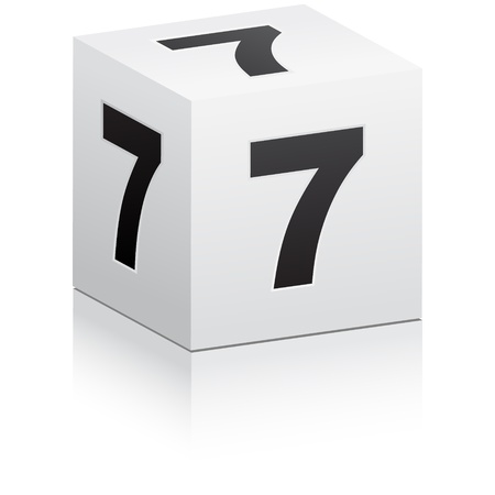 number sevenのイラスト素材