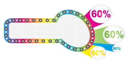 sixty percent discountのイラスト素材