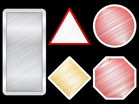 traffic banners のイラスト素材