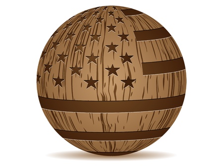 american ball wooden textureのイラスト素材