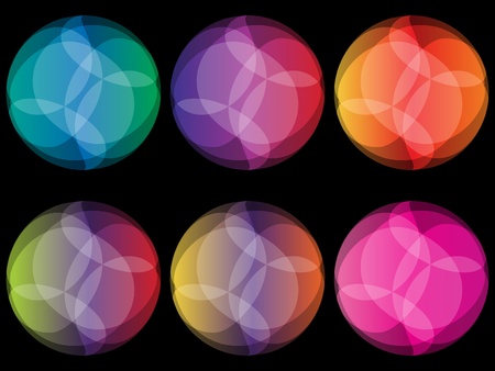 colorful ballsのイラスト素材