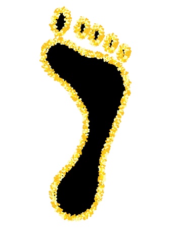 Human footprint のイラスト素材