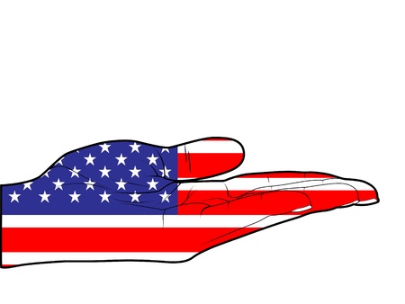 flag of americaのイラスト素材