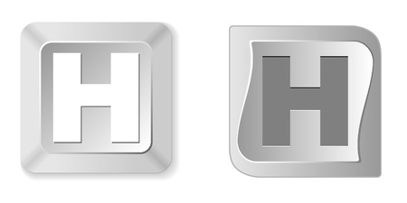 letter hのイラスト素材