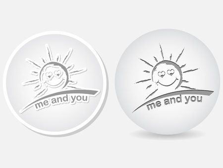 we love the sun のイラスト素材