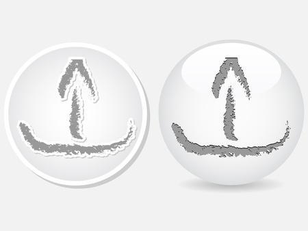 upload buttonのイラスト素材