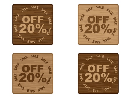 advertising banner for sales twenty percent discount のイラスト素材