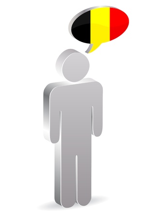 man chatting のイラスト素材