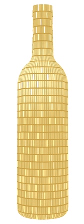 abstract wine bottleのイラスト素材