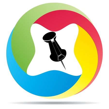 Push pin のイラスト素材