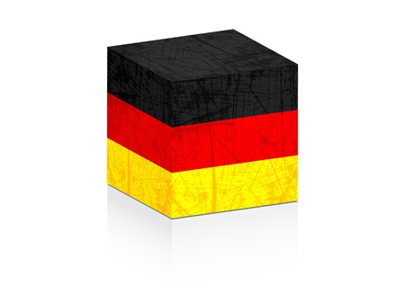 german flag on boxのイラスト素材
